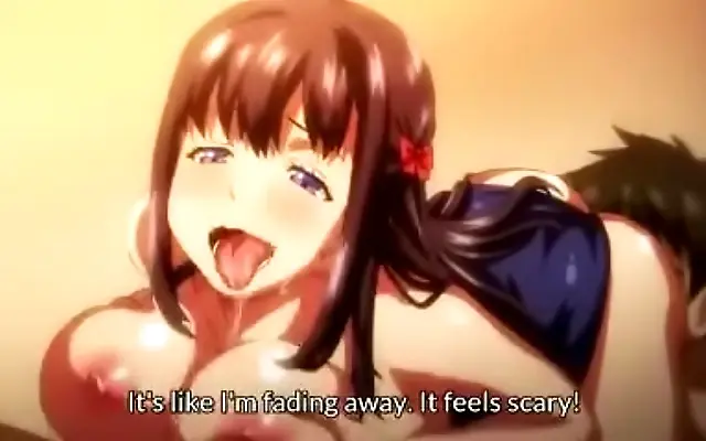 Anime beauty seduces with a naughty blowjob