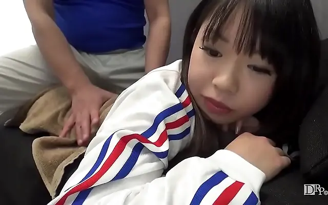Staircase Seduction Japanese Coach Deep Throats and Creamps Her Student