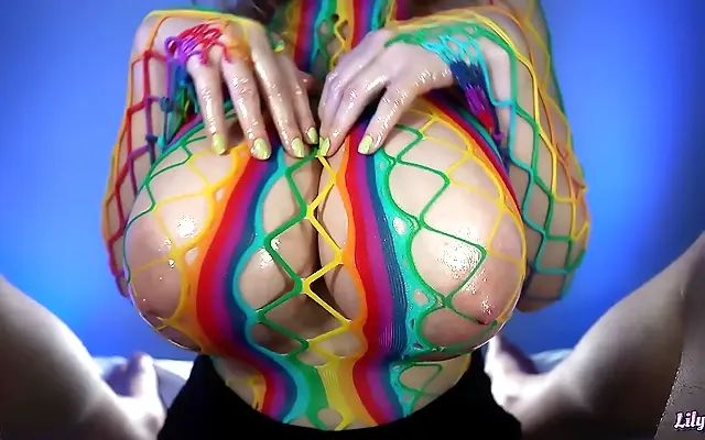 Busty LilyKoti Takes Oiled Titfuck Fantasy to the Next Level