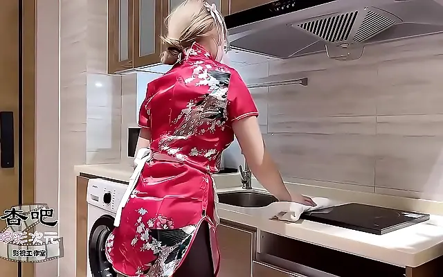 Asian cosplay goddess seduces with romantic bareback love making