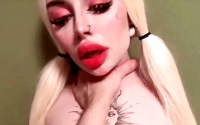 Electric Night Blonde Bliss Deepthroat and Table Creampie