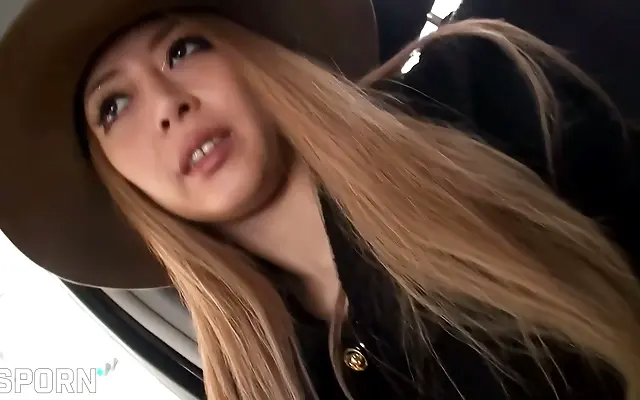 Blonde Japanese Temptress Rides Hard for a Steamy Creampie Finish