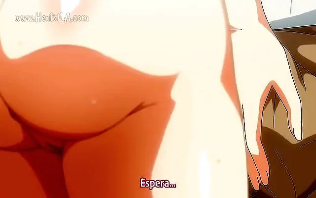 Dimly lit bedroom session with an amateur indulging in hentai fueled anal play