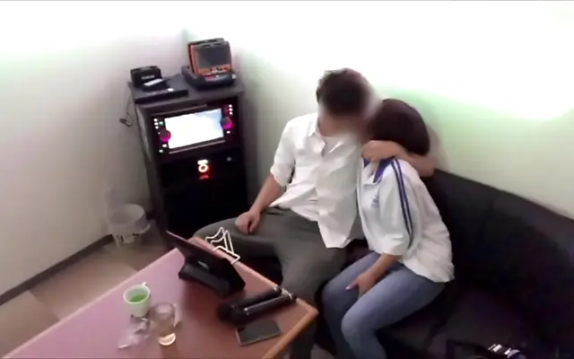 Japanese Lovers Can't Resist Passion in Karaoke Booth