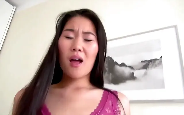 Petite Asian Beauty Katana Sucks and Fucks Her Lover Passionately
