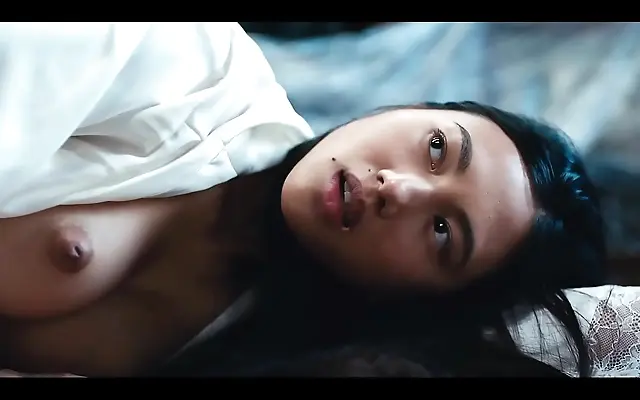 Sweaty Asian Doll in Silk Underwear Takes Rough Ride from Worker