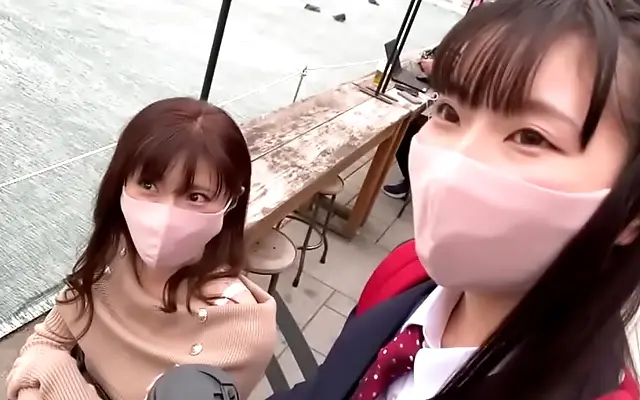 Straddles multiple cocks in a wild Japanese office lady gangbang