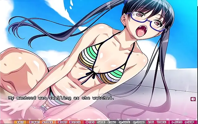 Her steamy blowjob unfolds in a wild hentai game fantasy with Iori