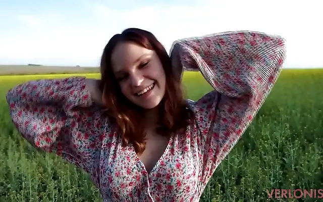 Curvy stepsis rides her big cock under the open sky with wild passion