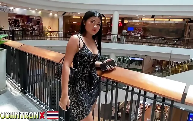 Young Asian beauty rides hard for a creampie in passionate interracial encounter