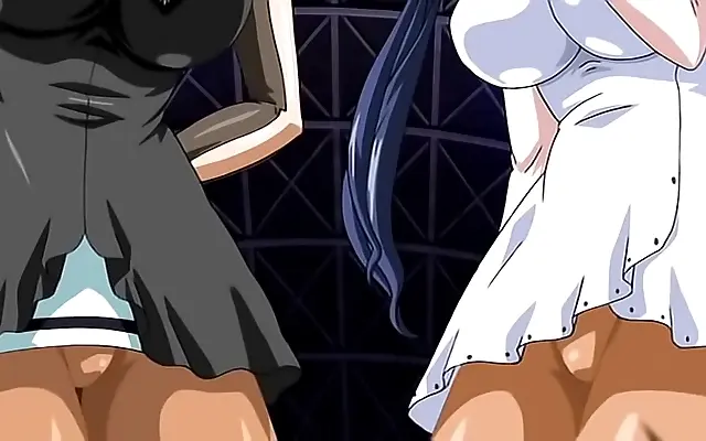 School desk creaks under busty anime vixens igniting forbidden passion