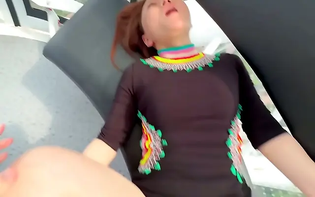 Hot MILF Gets Fucked Wild in Public Park Creampie Juicy Pussy Dripping Wet