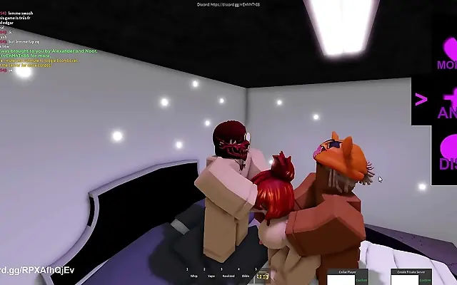人日 在线观看高清 字幕在线 艳史 Straddles two gamers in a steamy Roblox threesome