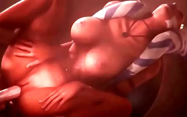 Leather-clad Ahsoka Tano big cock anal bliss
