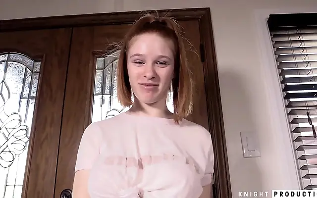 Candlelit Blowjob with the Busty Redhead Beauty