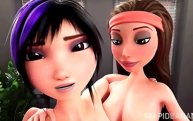 Busty gogo tomago takes massive cock in wild 3D hentai action