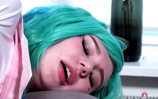 Leyla Lure's intense solo cosplay session with dildo in wild positions