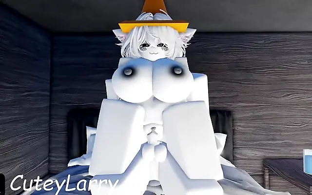 Blowjob Bliss and Wild Cowgirl in the Roblox Condo