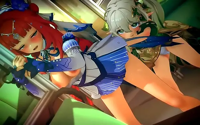 Anime hentai heat with intense doggystyle action and moans