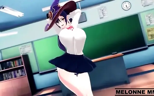 日本免费 有码 免费观看完整版 Mona's big tits shake with pleasure in wild Genshin Impact fantasies