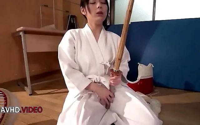 Asian beauty Ruka Kanae teases and toys with her seductive curves
