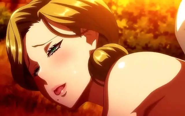 Lace-edged corset strains as the busty warrior kneels in hypnotic surrender episode 2