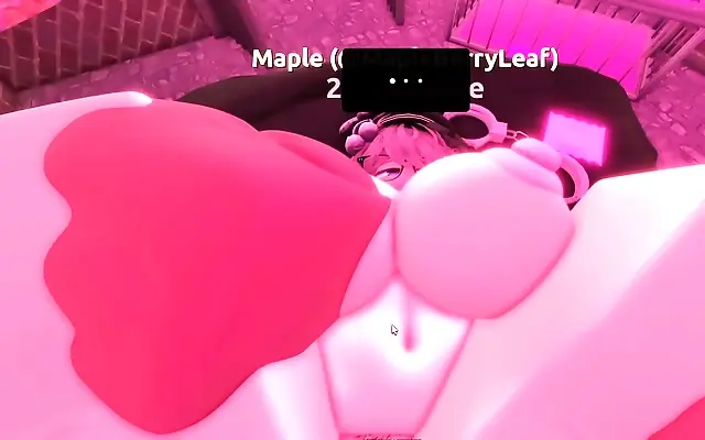 Needy puppy girl with big tits gets creamy doggystyle bred in Roblox condo