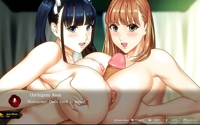 Big Tits Anime Babe Takes Massive Cock in Mansion Chichigami Blowjob Bonanza