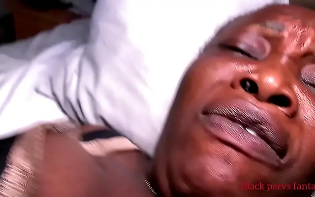 Two black cocks stretch her tight ass and dripping pussy in wild POV action